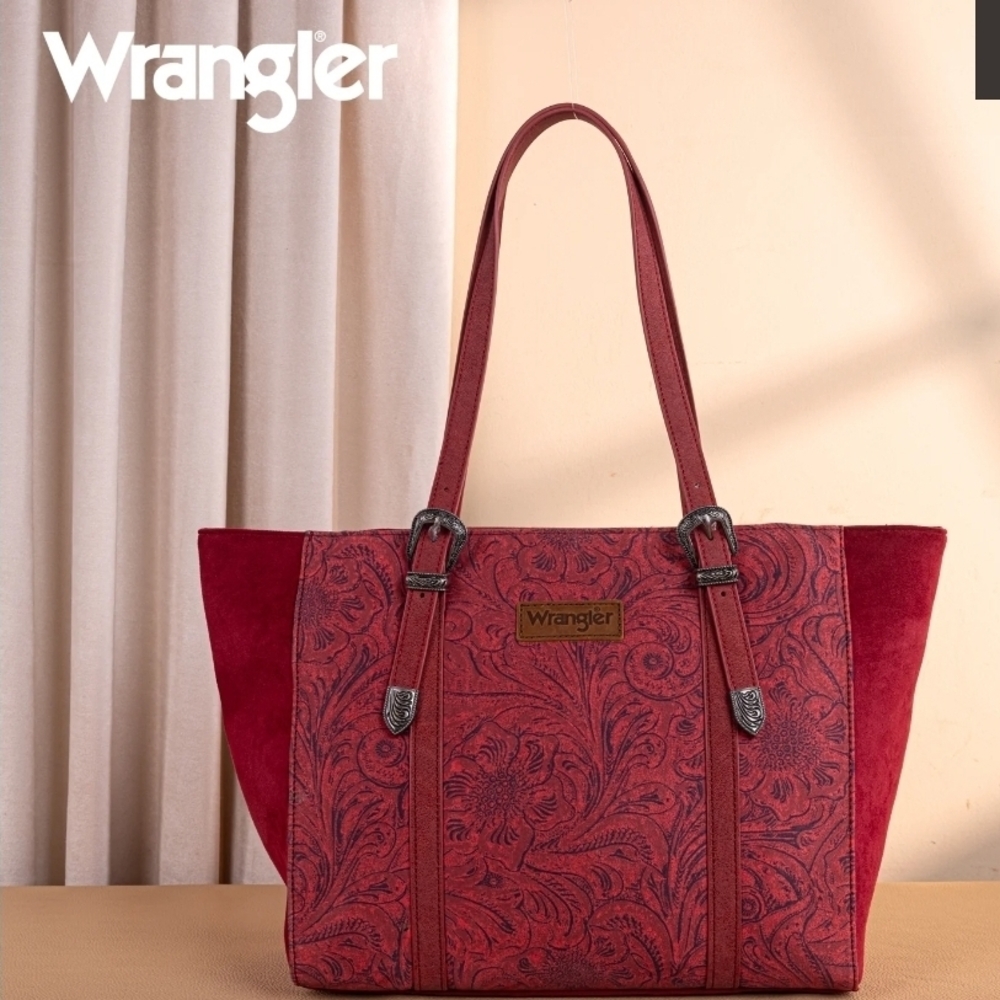 Wrangler Elegant Red Tote Bag